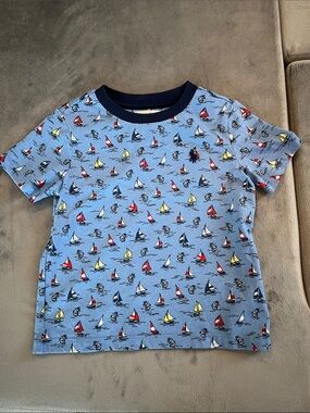 Ralph Lauren Blue Sailboat Tee- 18 months